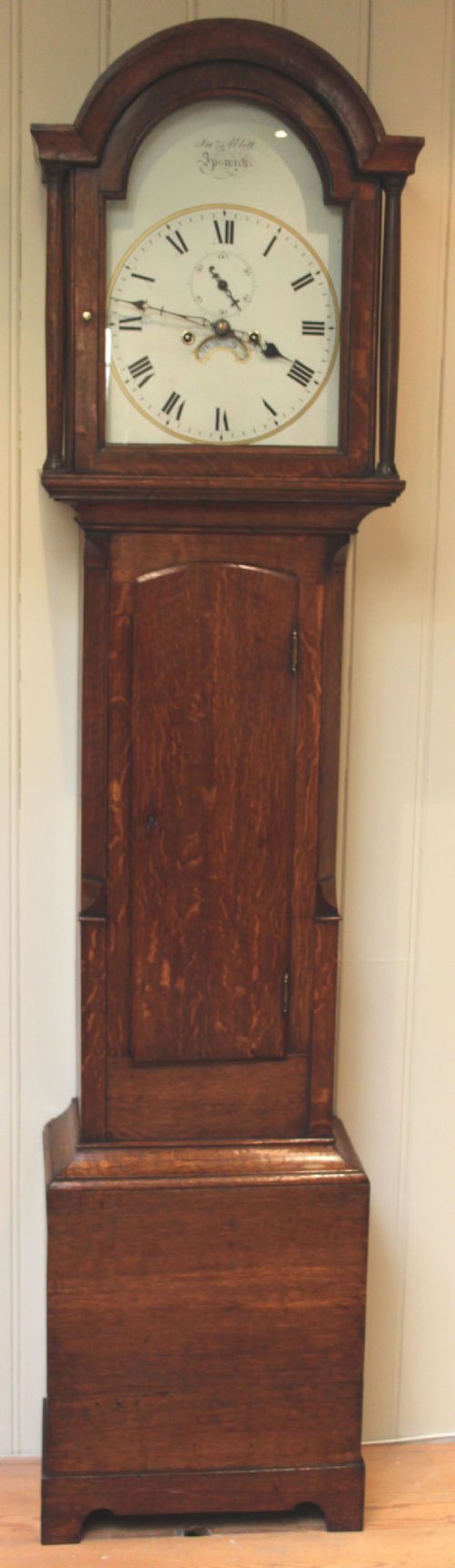 Small Oak 8 Day Longcase Clock