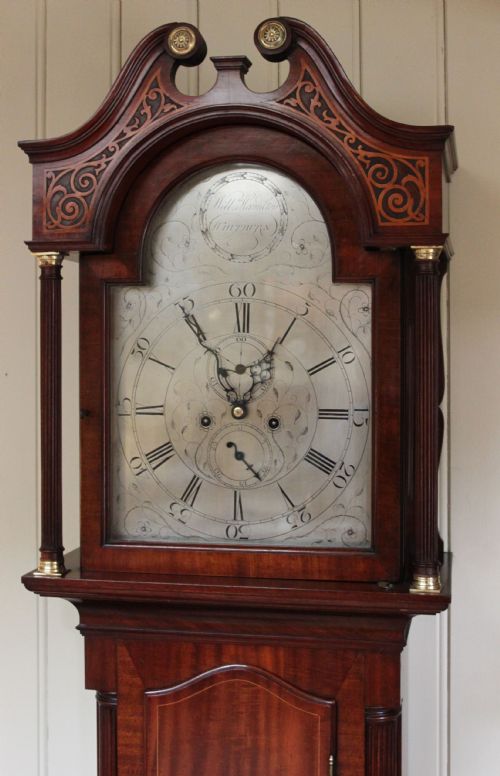fig 1. Small Scottish Mahogany Longcase Clock