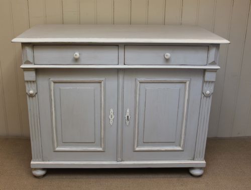 Late 19th Century Continental Painted Pine Side Cabinet