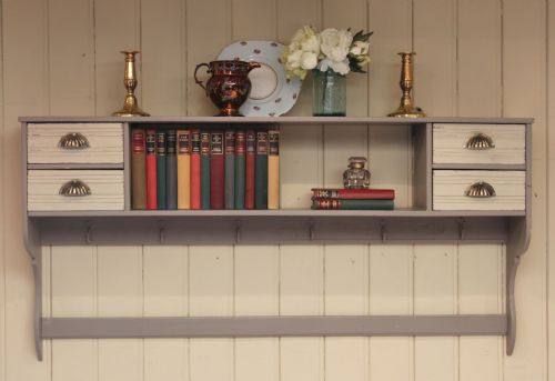 French Painted Wall Shelves