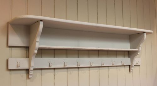 FRENCH PAINTED TWO TIER WALL SHELF - ADDITIONAL PHOTO 1