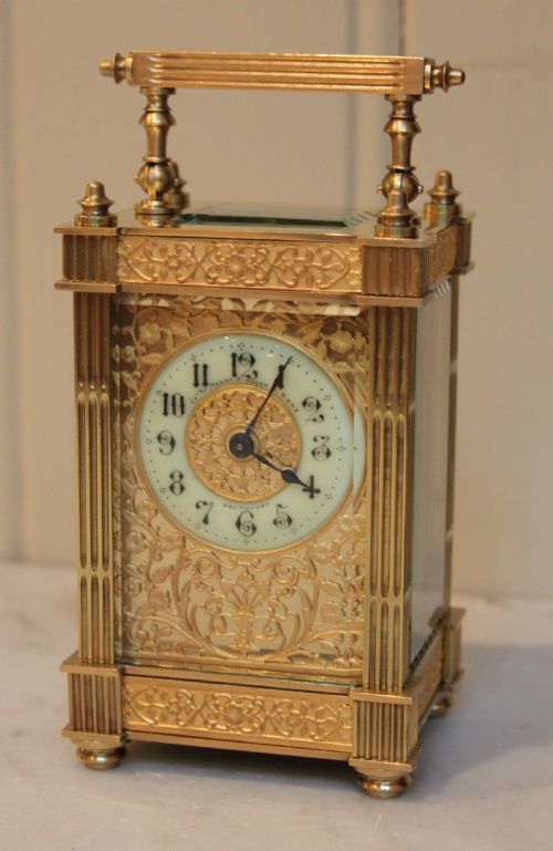 Ornate Edwardian Timepiece Carriage Clock