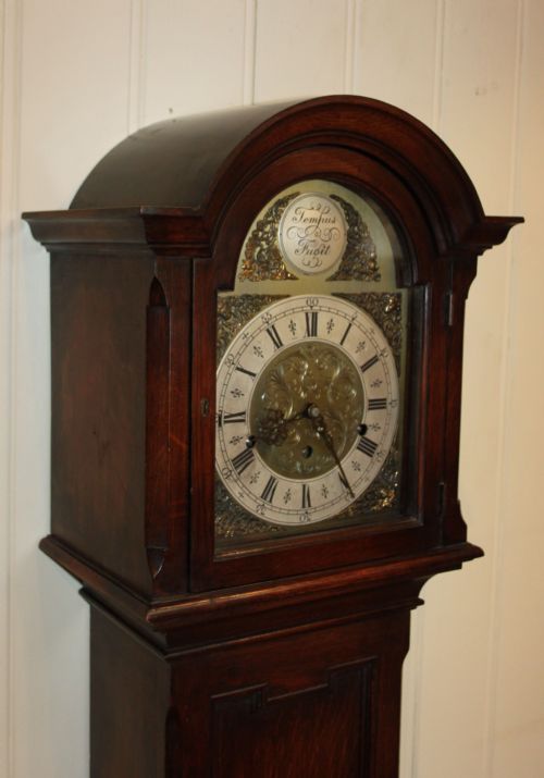 fig 1. Oak Westminster Chime Grandmother Clock