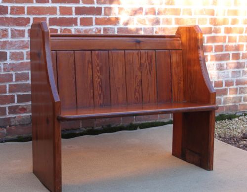 Pitch Pine Church Pew