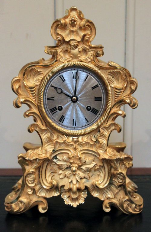 French Gilt-ormolu Striking Mantel Clock
