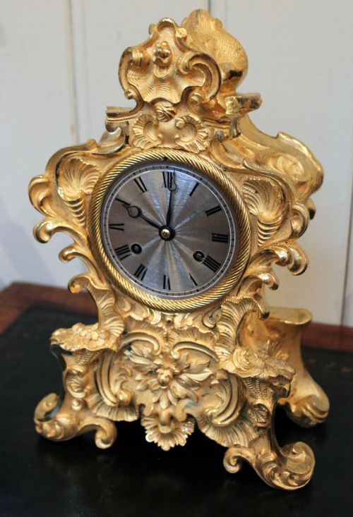 fig 1. French Gilt-Ormolu Striking Mantel Clock