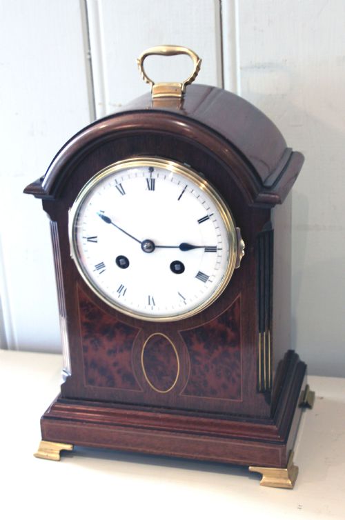 fig 1. Mahoagany and Inlay Bracket Clock