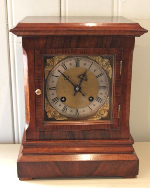Walnut Ting Tang Mantel Clock