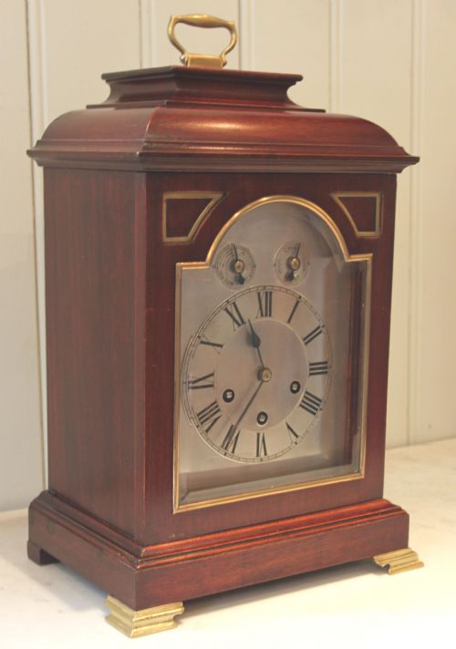 fig 1. Westminster Chime Mahogany Bracket Clock