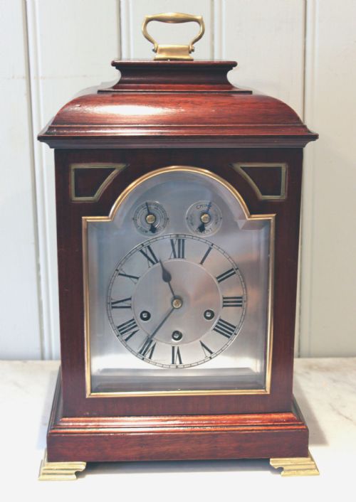 Westminster Chime Mahogany Bracket Clock