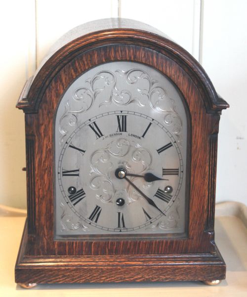 fig 1. Oak Westminster Chime Bracket Clock
