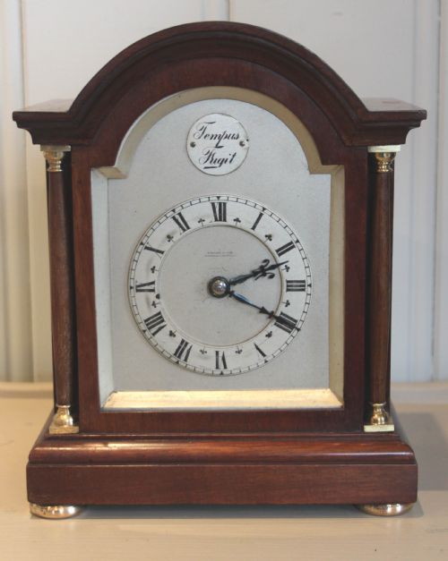 Mahogany Timepiece Mantel Clock