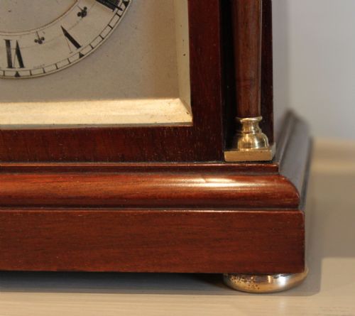 fig 1. Mahogany Timepiece Mantel Clock
