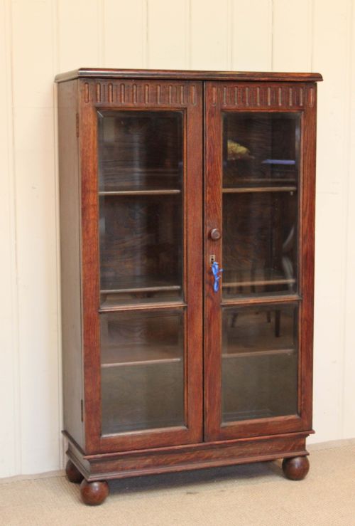 Oak Glazed Bookcase