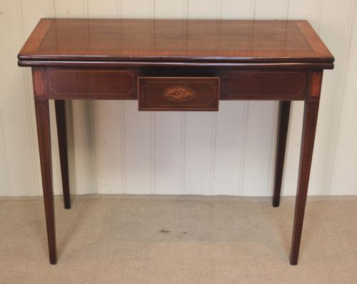 Early 19th Century Inlaid Mahogany Tea Table