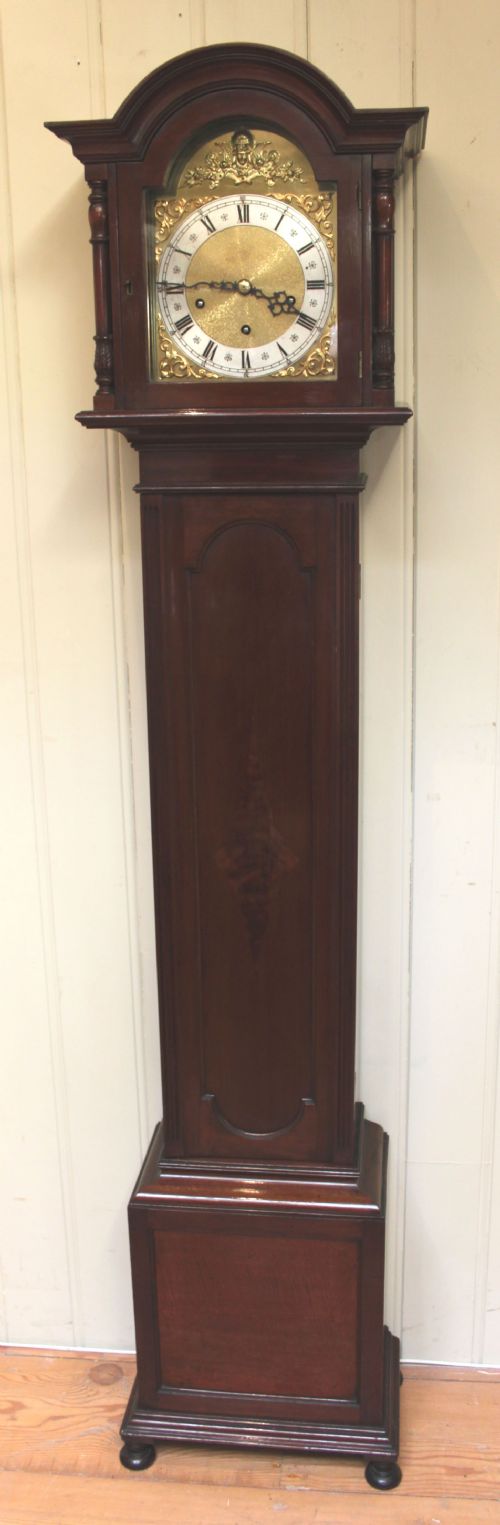 Westminster Chime Mahogany Grandmother Clock