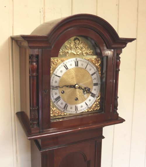 fig 1. Westminster Chime Mahogany Grandmother Clock