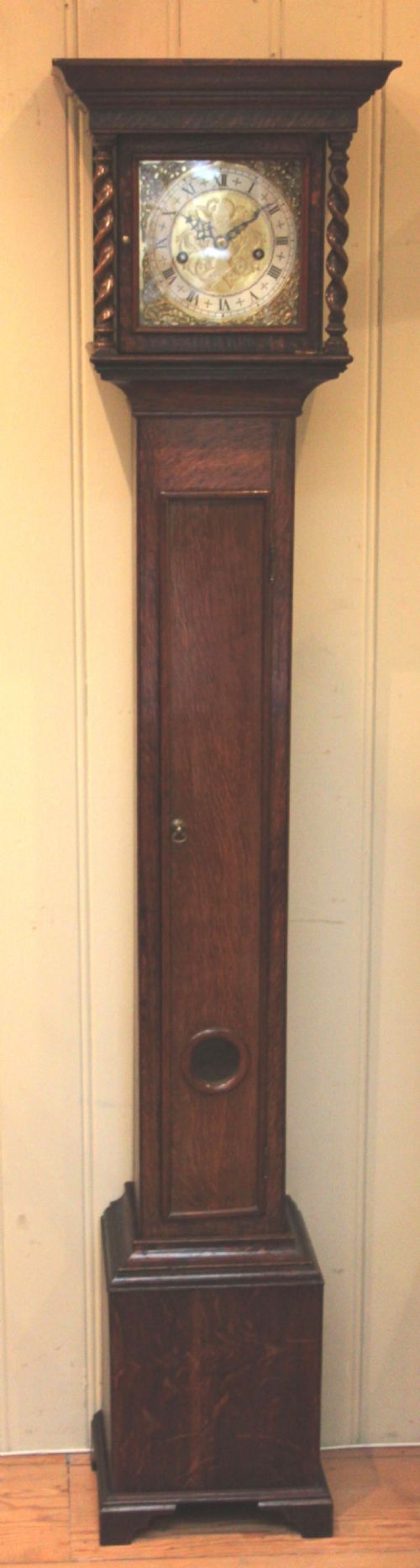 fig 1. Slender Oak Grandmother Clock