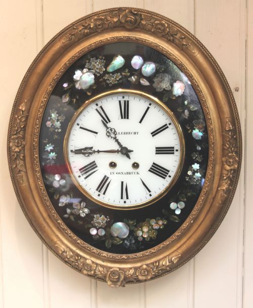 Unusual Oval Vineyard Wall Clock