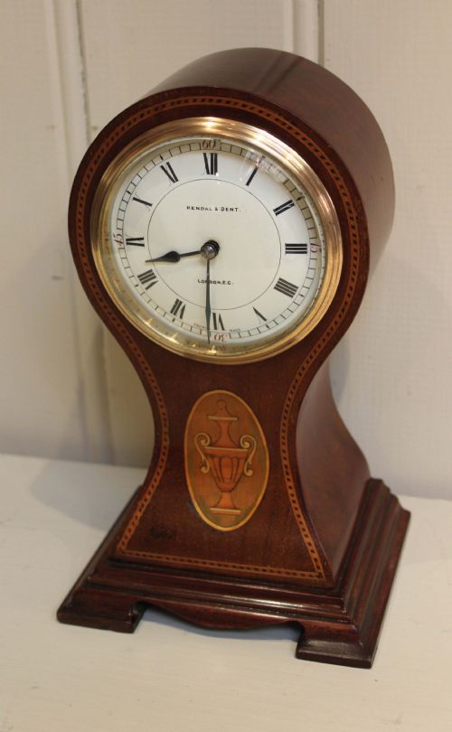 fig 1. Edwardian Mahogany Waisted Balloon Clock