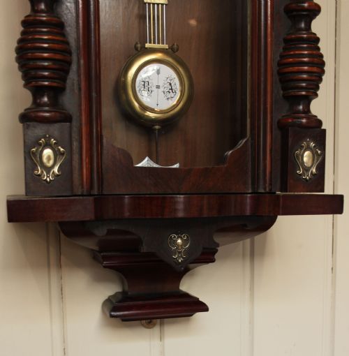 fig 1. Small Walnut Regulator Wall Clock