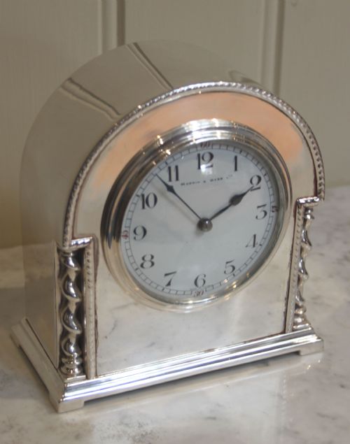 Silver Plated Timepiece Clock