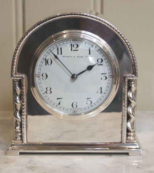 fig 1. Silver Plated Timepiece Clock