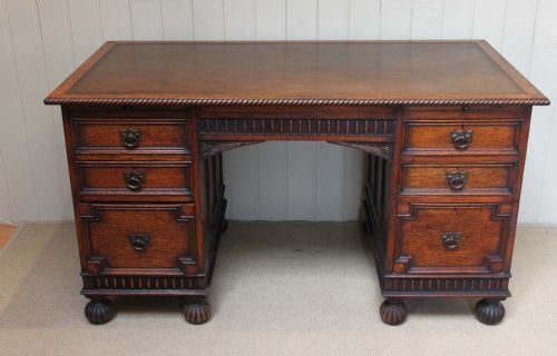 Substantial Oak Desk