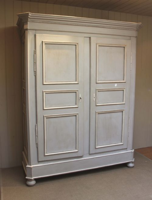 Large Continental Painted Breakdown Wardrobe