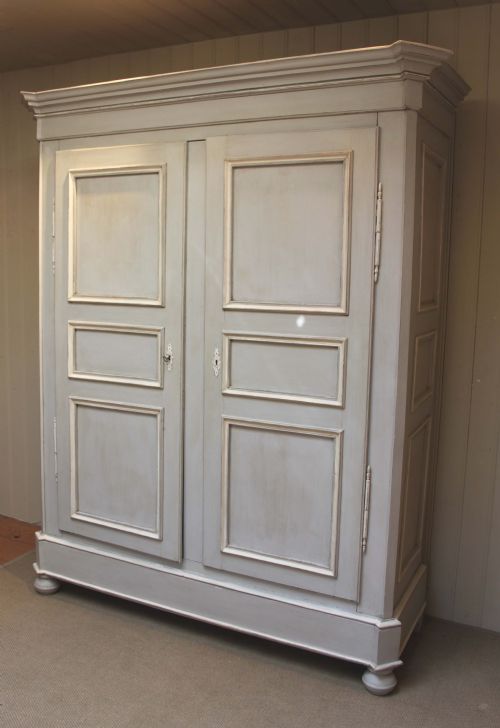 fig 1. Large Continental Painted Breakdown Wardrobe 
