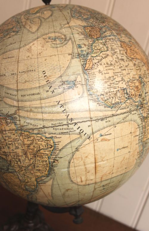 fig 2. Early 20th Century French Terrestrial Globe