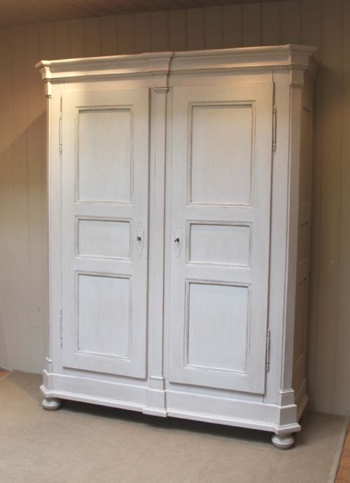 Large Two Door Painted Continental Wardrobe