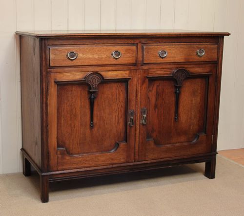 Edwardian Solid Oak Sideboard