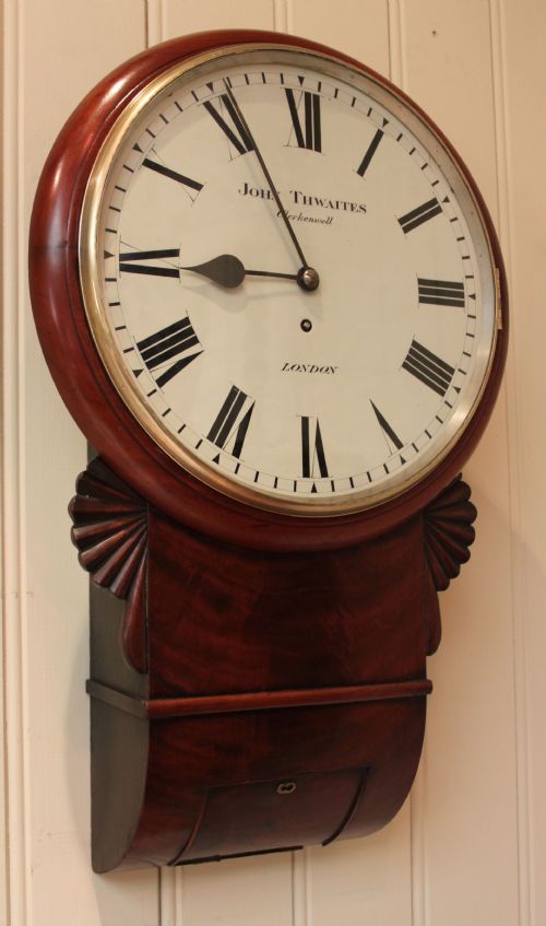 fig 1. Regency Mahogany Drop Dial Wall Clock