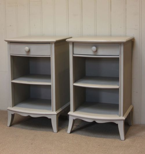 Pair of Painted Bedside Cabinets