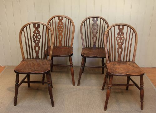 Set of Four Wheelback Chairs