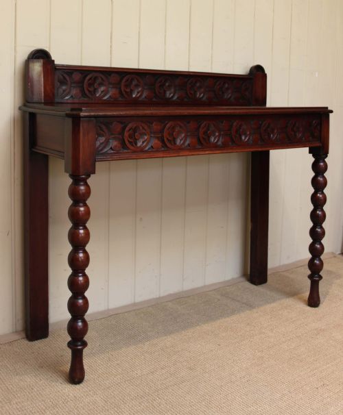 Late Victorian Mahogany Hall Table