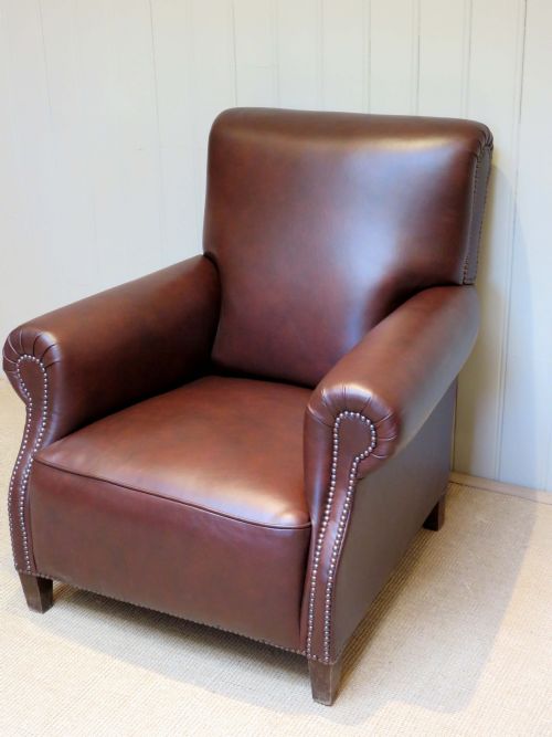 French Leather Armchair