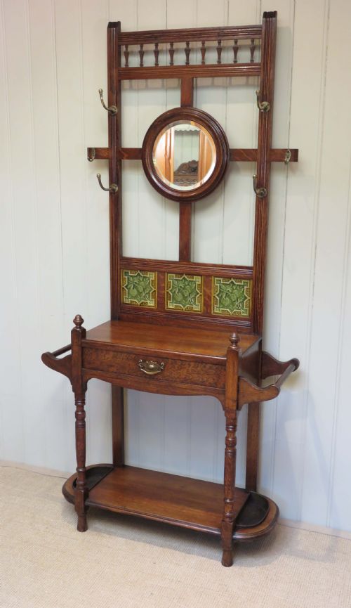 Victorian Oak Hall Stand