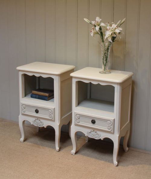 Pair of 1920s Painted Bedside Cabinets