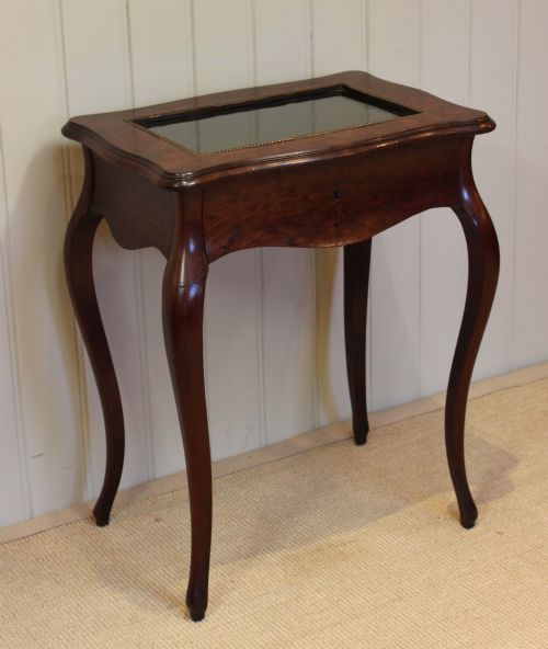 French Walnut Display Table