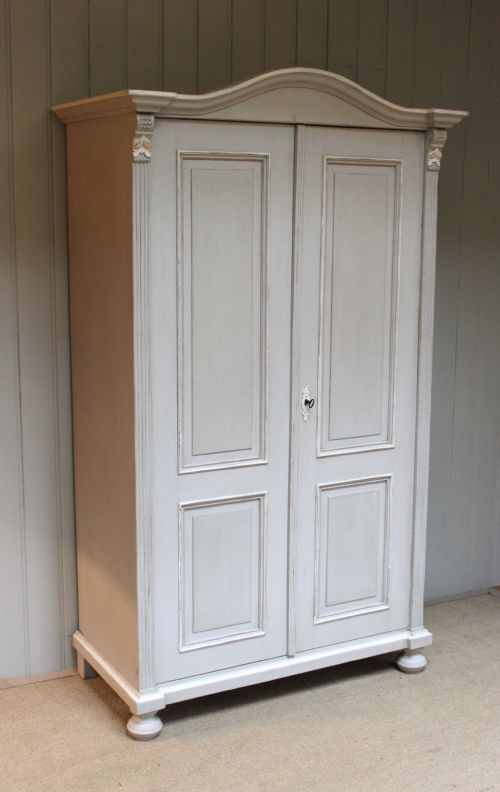 Late 19th Century Two Door Painted Wardrobe