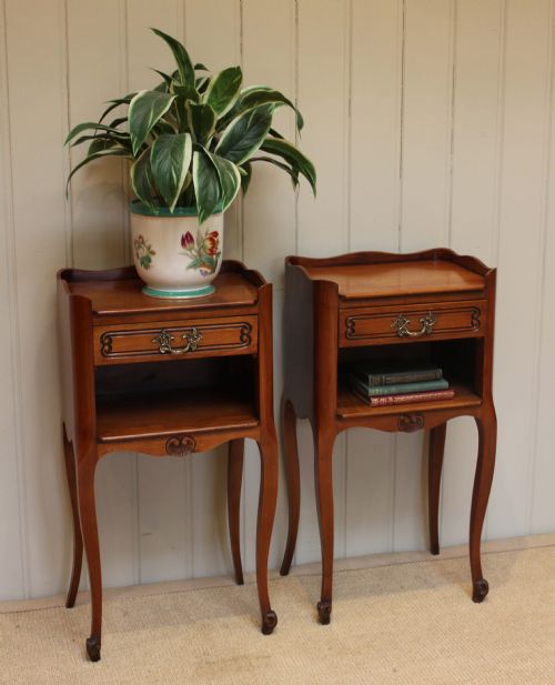 Pair of Cherrywood Bedside Cabinets