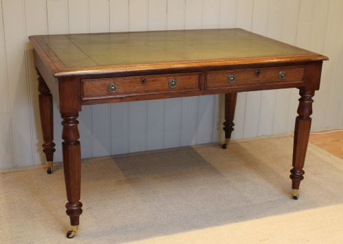 Good Quality Oak Leather Top Desk/writing Table