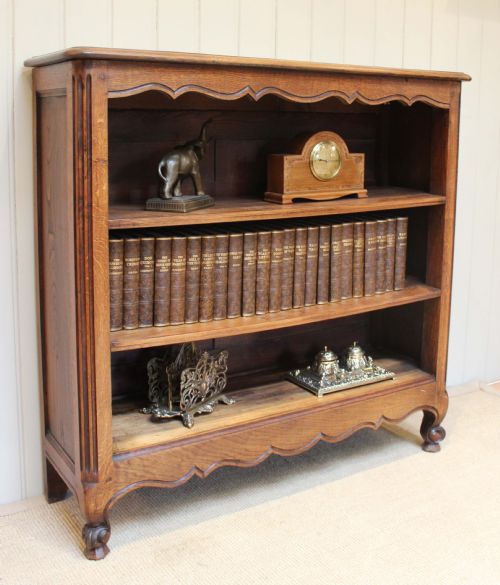 French Oak Open Bookcase