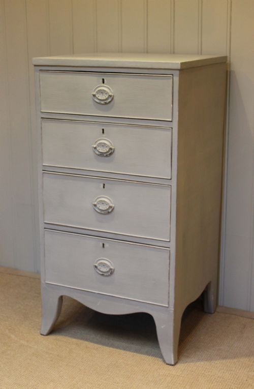 Tall Victorian Painted Chest of Drawers
