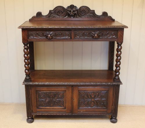 Victorian Carved Oak Buffet