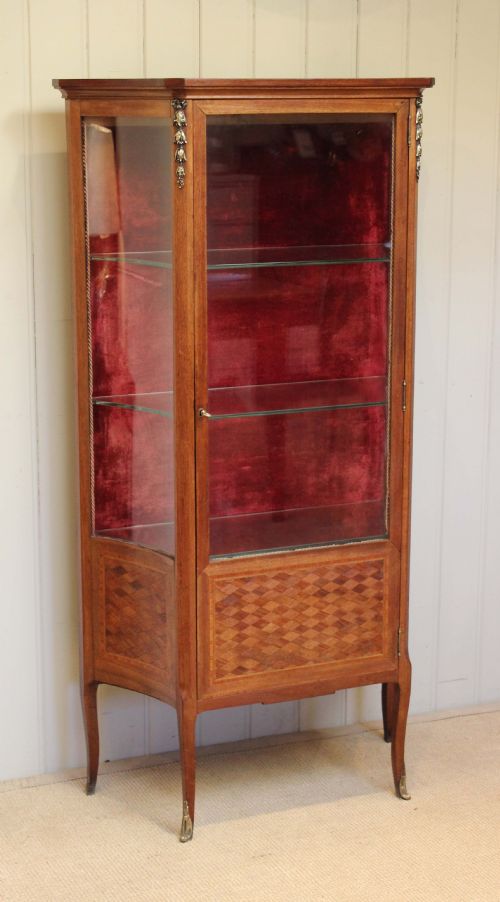 Early 20th Century French Mahogany Display Cabinet