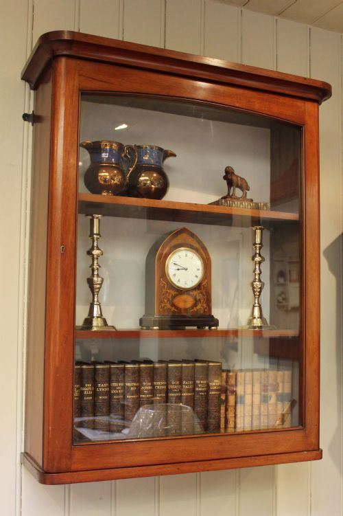 Victorian Mahogany Wall Display Cabinet