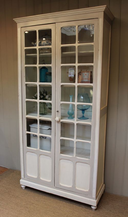 1920s Painted Cabinet Bookcase